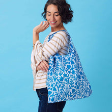 Load image into Gallery viewer, BOTANICAL blu Bag Reusable Shopper Tote