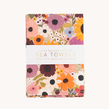 Load image into Gallery viewer, Pack of 2 Rainbow Garden Tea Towels