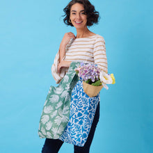Load image into Gallery viewer, BOTANICAL blu Bag Reusable Shopper Tote