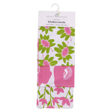 Load image into Gallery viewer, POPPIES PINK Cotton Kitchen Towels