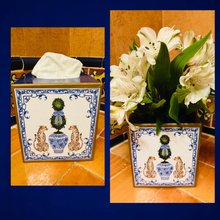 Load image into Gallery viewer, Chinoiserie Leopards Tissue Box Cover