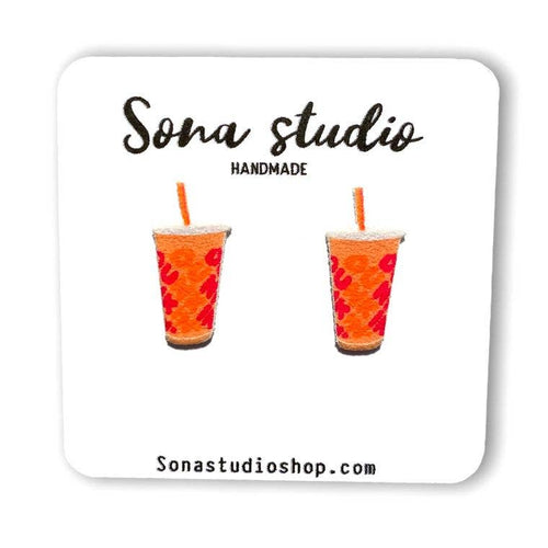Iced Coffee Earrings