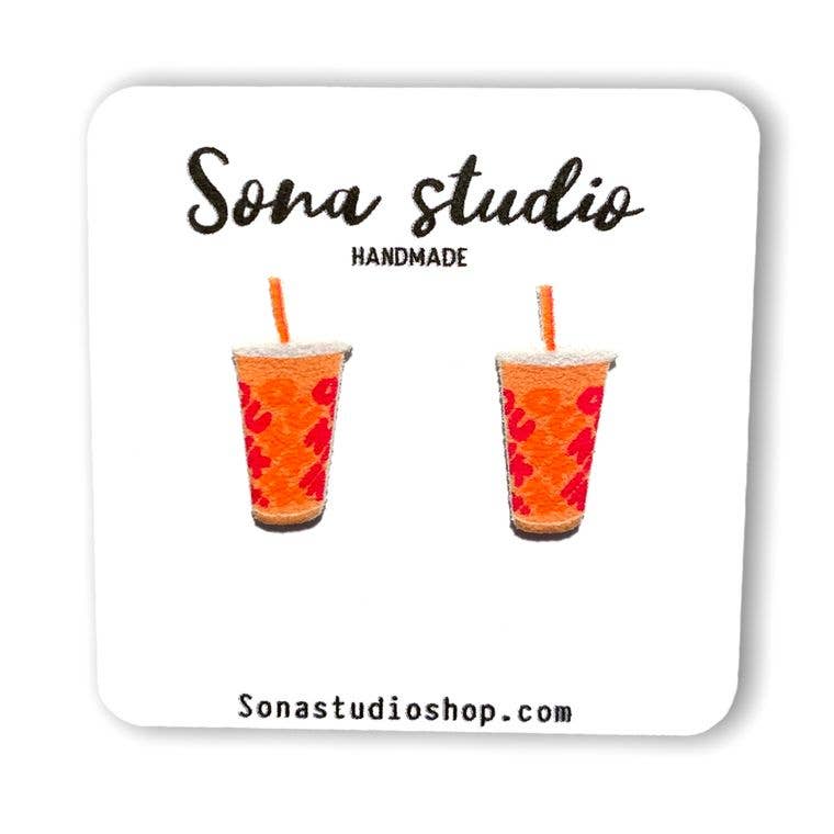 Iced Coffee Earrings