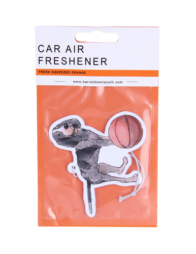 Bluetick Coonhound Dog With Basketball TN Air Freshener