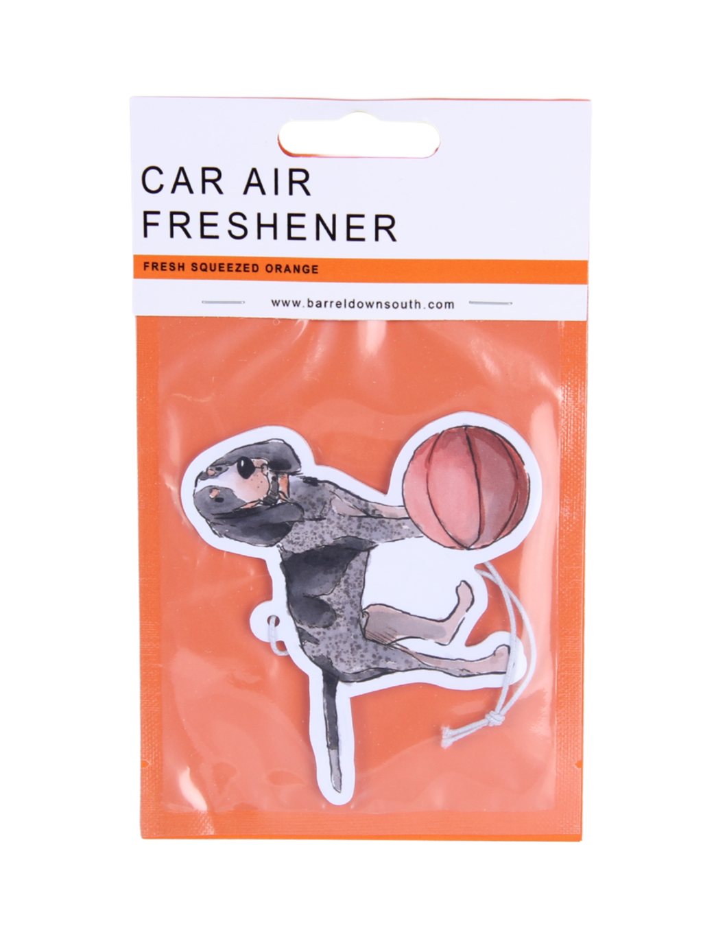 Bluetick Coonhound Dog With Basketball TN Air Freshener
