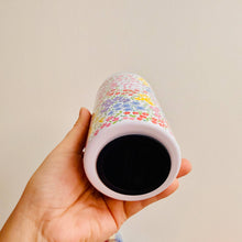 Load image into Gallery viewer, 16 oz Stainless Steel Cup, Bows and Ditsy Floral Pattern