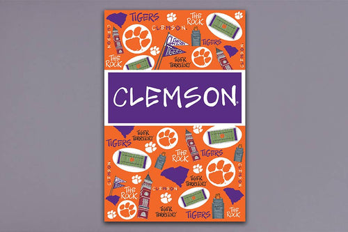 CLEMSON Icons Garden Flag