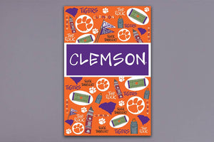 CLEMSON Icons Garden Flag