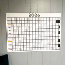 Load image into Gallery viewer, 2026 Wall Calendar: Giant Yearly Planner with Stickers