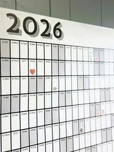 Load image into Gallery viewer, 2026 Wall Calendar: Giant Yearly Planner with Stickers