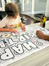 Load image into Gallery viewer, Christmas Tree Coloring Table Runner