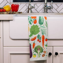 Load image into Gallery viewer, Farm Fresh Veggies Tea Towel