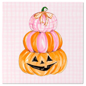 Pink Candy Corn Ceramic Trivet Rosanne Beck Fall