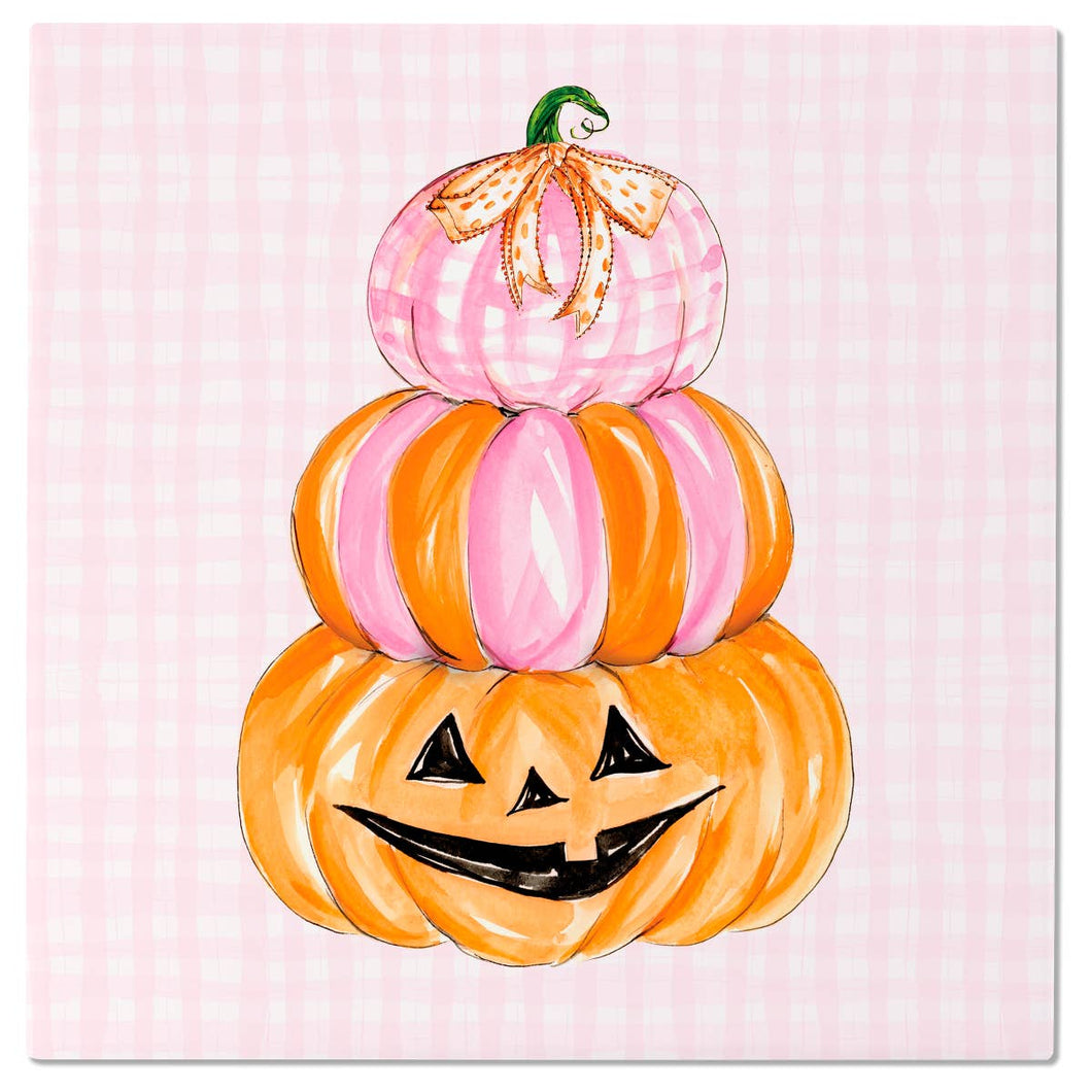 Pink Candy Corn Ceramic Trivet Rosanne Beck Fall