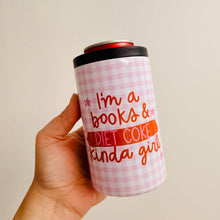 Load image into Gallery viewer, 12 oz Can Cooler, I'm a Books and Diet Coke Kinda Girl
