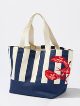 Load image into Gallery viewer, LOBSTER STRIPED TOTE,NAVY