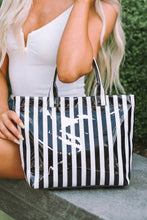 Load image into Gallery viewer, Glossy Striped Tote Bag