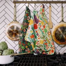 Load image into Gallery viewer, Vegetable Farmers Market Tea Towel