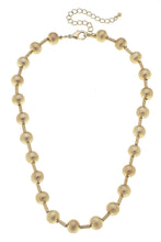 Load image into Gallery viewer, Sandra Ball Bead Necklace in Satin Metal