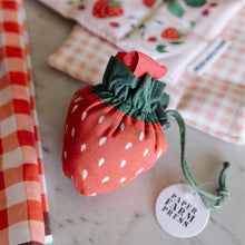 Load image into Gallery viewer, Strawberry Foldable Market Tote Bag