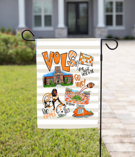 Football Garden Flag - Go Vols