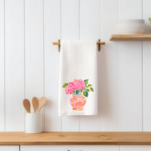 Load image into Gallery viewer, Sunset Hydrangeas Vase Towel