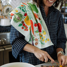 Load image into Gallery viewer, Farm Fresh Veggies Tea Towel