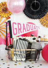 Load image into Gallery viewer, Pink Graduate Felt Pennant Banner