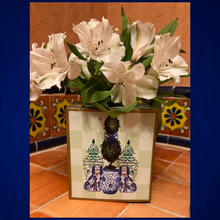 Load image into Gallery viewer, Staffordshire Dogs Topiary Tissue Box Cover