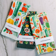 Load image into Gallery viewer, Vegetable Farmers Market Tea Towel