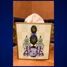 Load image into Gallery viewer, Staffordshire Dogs Topiary Tissue Box Cover