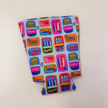 Load image into Gallery viewer, Iced Coffee Sleeve, Colorful Sardines Pattern