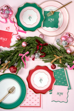 Load image into Gallery viewer, Coquette Christmas - Small Dessert Plates Bows Holiday