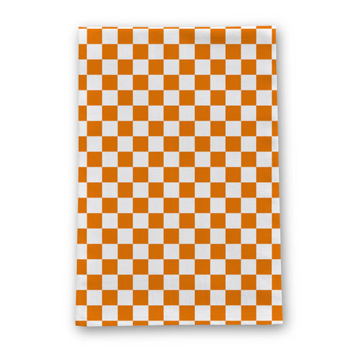 Orange/White Checkerboard - Tennessee Tea Towel