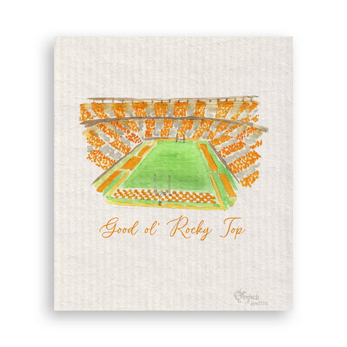 Tennessee Football Stadium Swedish Dishcloth