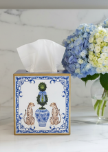 Load image into Gallery viewer, Chinoiserie Leopards Tissue Box Cover
