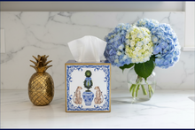 Load image into Gallery viewer, Chinoiserie Leopards Tissue Box Cover