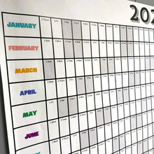Load image into Gallery viewer, 2026 Wall Calendar: Giant Yearly Planner with Stickers