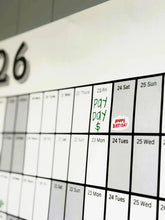 Load image into Gallery viewer, 2026 Wall Calendar: Giant Yearly Planner with Stickers