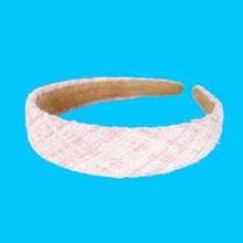 Load image into Gallery viewer, Pink Tweed Headband
