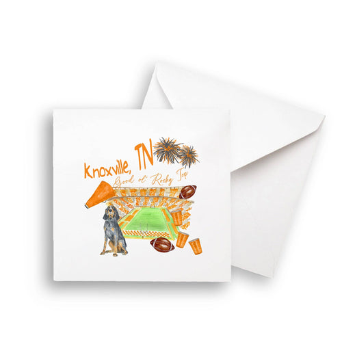 Tennessee Football Icons Notecard