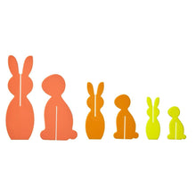 Load image into Gallery viewer, Kailo Chic Acrylic Bunnies set of 3 Oranges
