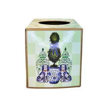 Load image into Gallery viewer, Staffordshire Dogs Topiary Tissue Box Cover