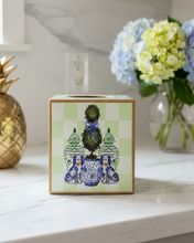 Load image into Gallery viewer, Staffordshire Dogs Topiary Tissue Box Cover