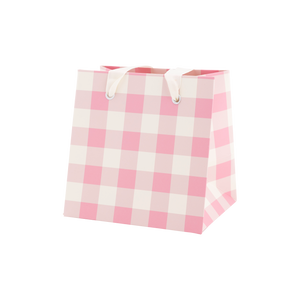 Garden Scatter/Pink Gingham Gift Bag Set