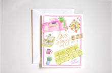 Load image into Gallery viewer, Let's stay in introvert birthday card, homebody, puzzles