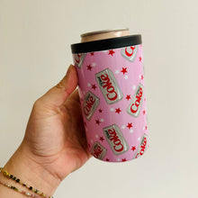Load image into Gallery viewer, 12 oz Can Cooler, Pink Diet Coke Inspired Pattern