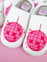 Load image into Gallery viewer, Pink Disco Ball Slippers
