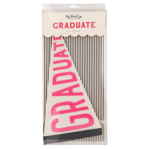 Pink Graduate Felt Pennant Banner