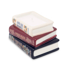 Load image into Gallery viewer, Bookstack Candle, Jane Austen